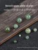 Green Jade Chalcedony Beads for DIY Bracelets - Natural Icy Loose Stone Beads
