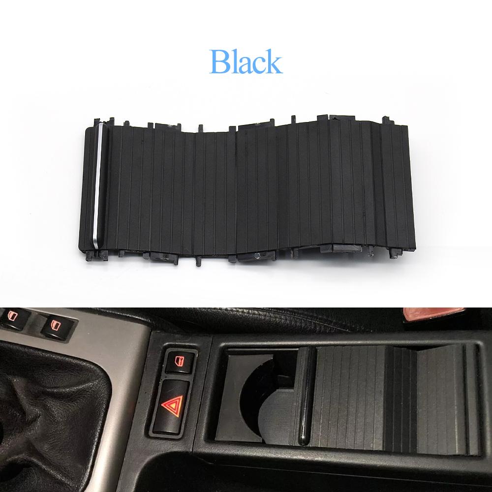 Interior Console Water Cup Holder Cover Roller Blind Sliding Curtain Cover For BMW 3 Series E46 1998-2005 316 318 320 325 328