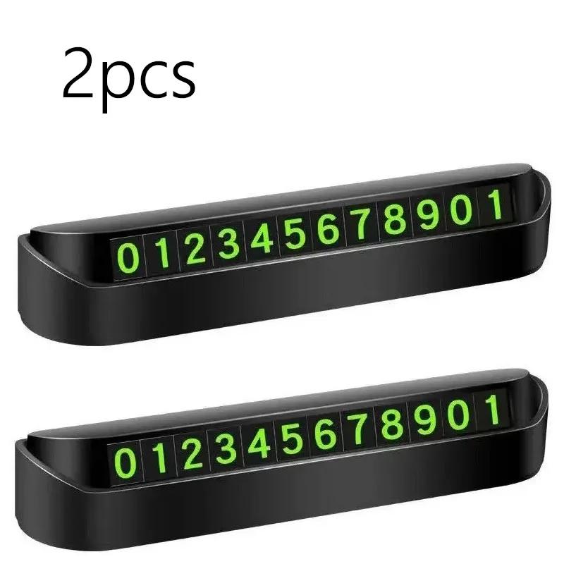1/4Pcs Car Temporary Parking Card Phone Number Card Plate Telephone Number Car Park Stop Automobile Accessories
