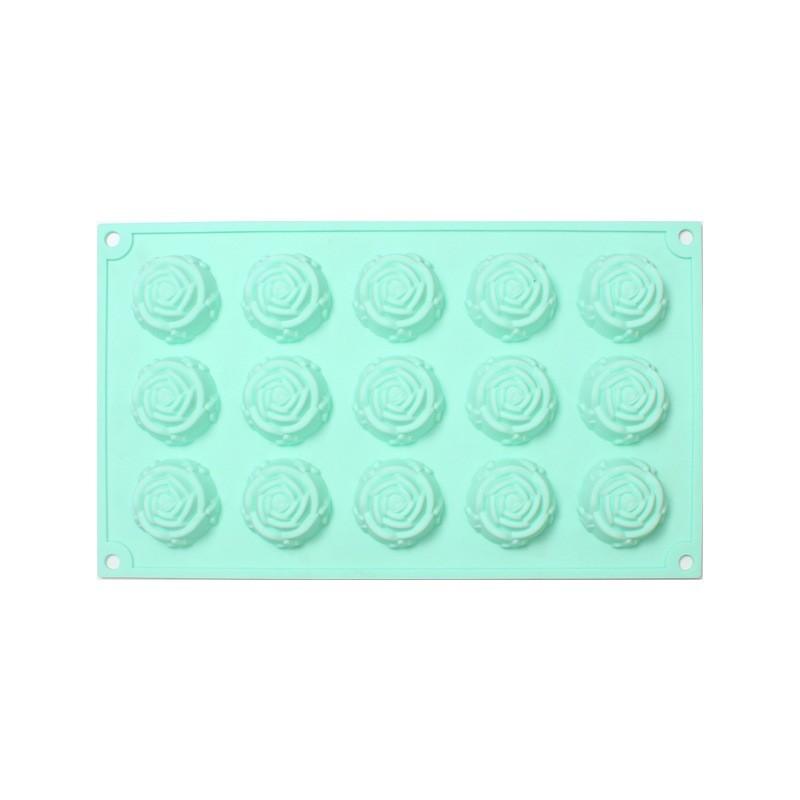 

15 Grids rose silicone cake mold ice cream pudding jelly mold DIY handmade soap mold