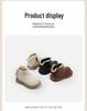 Autumn/Winter Infant & Girls' Leather and Cotton Boots, Korean Style