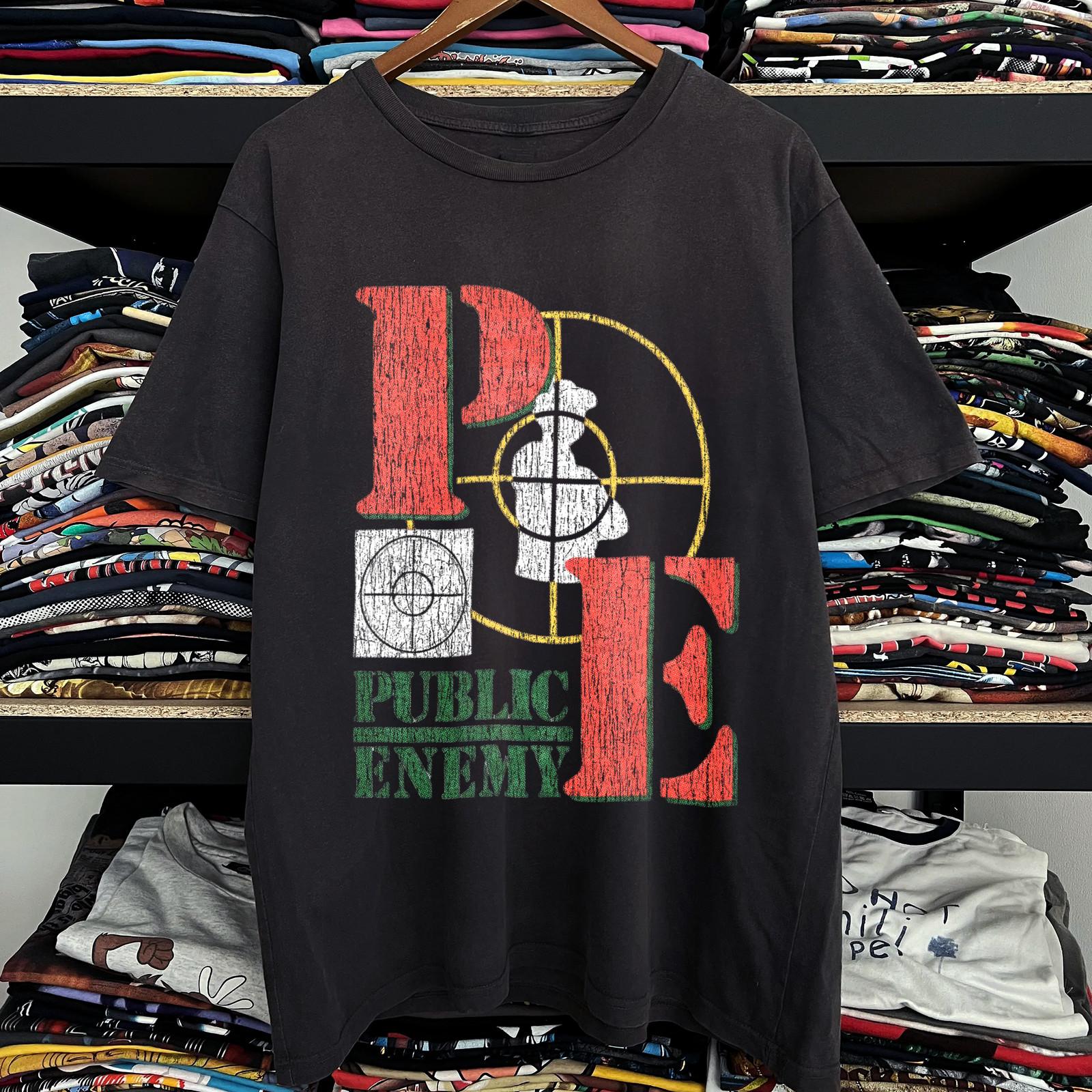 Public Enemy Aged T-Shirt Black S S