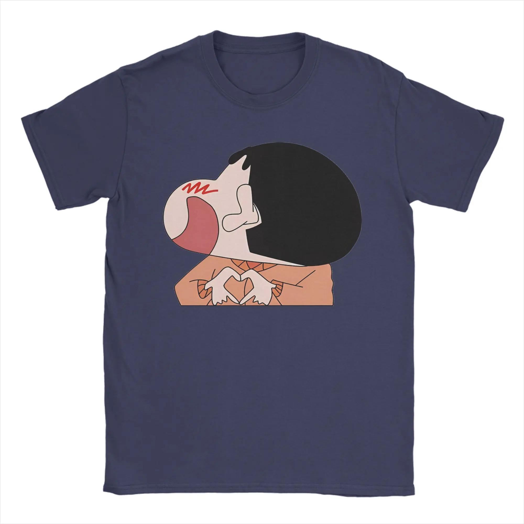 

Men s Crayon Shin-Chans T Shirt Japanese Cartoon Cotton Tops Vintage Short Sleeve O Neck Tee Shirt Plus Size T-Shirts 4XL