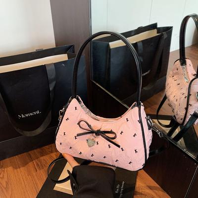 Bow Bag Women's New Handbag Fashion Shoulder Messenger Bag