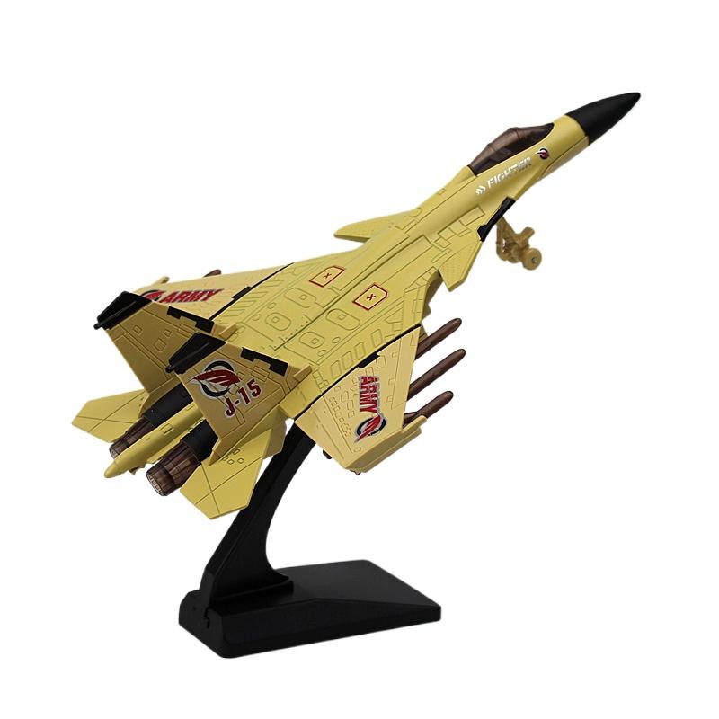 1/89 J-15 Kampfjet Legierung Kampfjet Modell Akustooptisch Rückstellkraft Luftfahrt Flugzeugmodell Spielzeug Schmuck Geschenke
