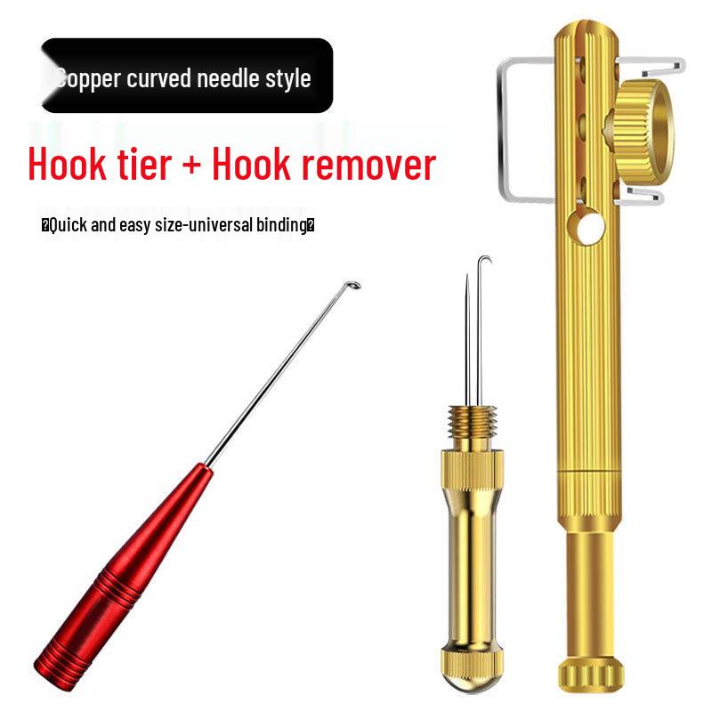 Quick Hook Tying Tool: Manual Knot & Inner Line Guide for Fishing Hooks