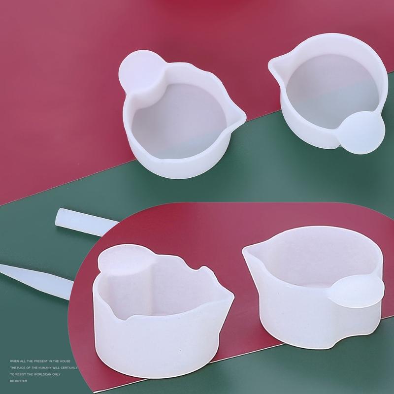 Non-Stick Mini Card Slot Clear Glue Mixing Cup Silicone Stirrer Stick Mixing Resin Epoxy Liquid Paint Stir Stick Rod