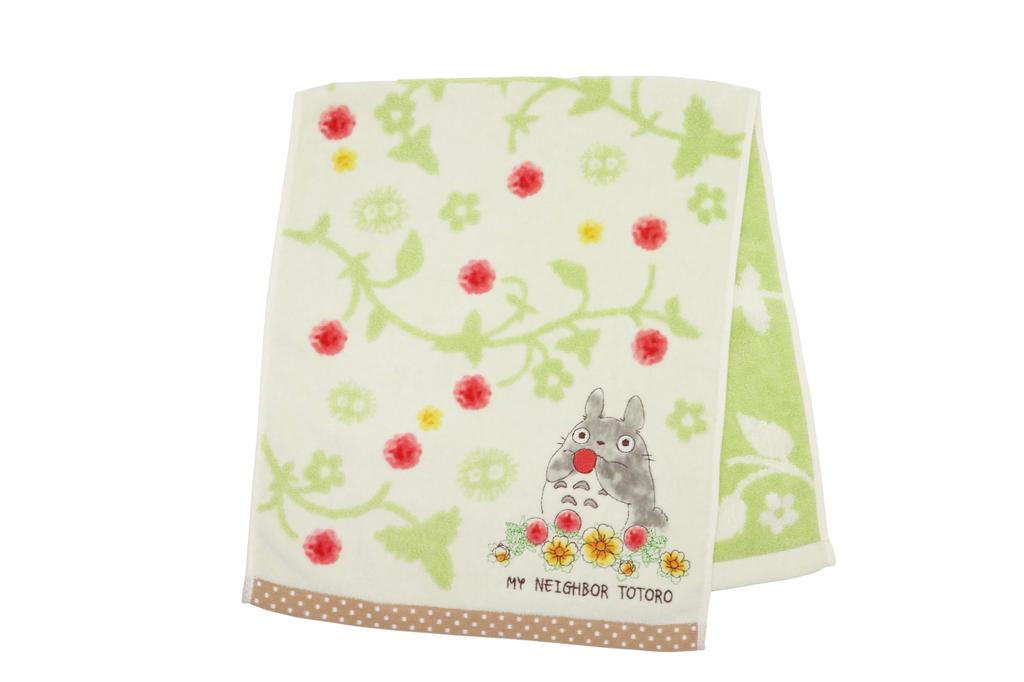 Marushin Ghibli Face My Neighbor Character Greedy Strawberry 1005034700 Towel, Totoro, 100% Cotton, Goods, Gift, Present, Birthday, Mother's Day,