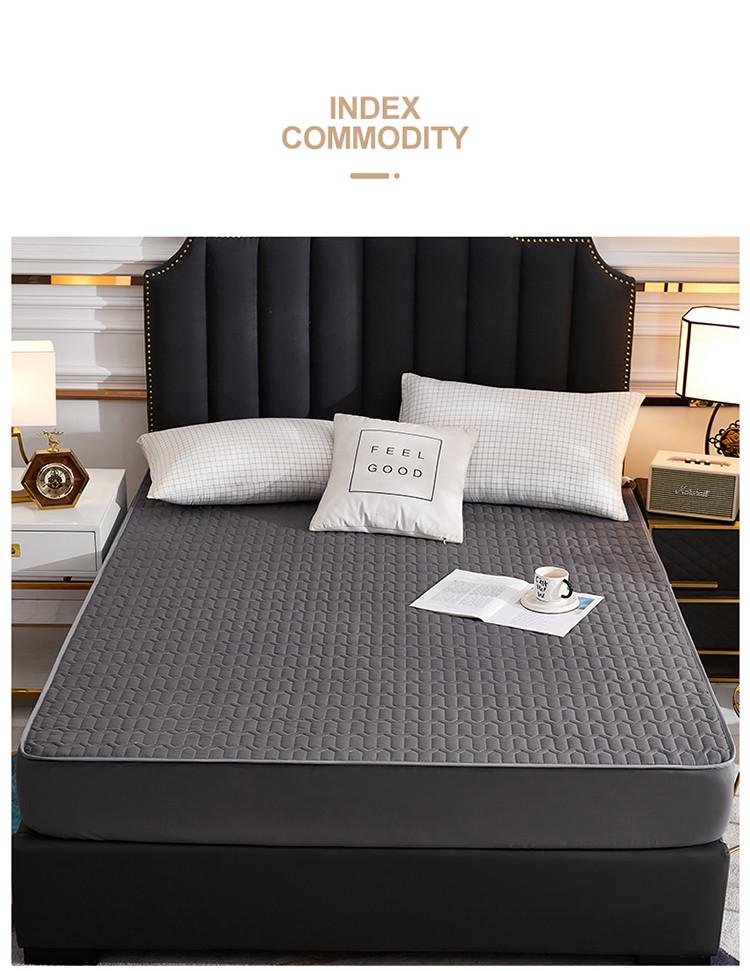 Breathable Quilted Mattress Protector for All Seasons - Children's Urine Pad & Simmons Cover, Solid Color