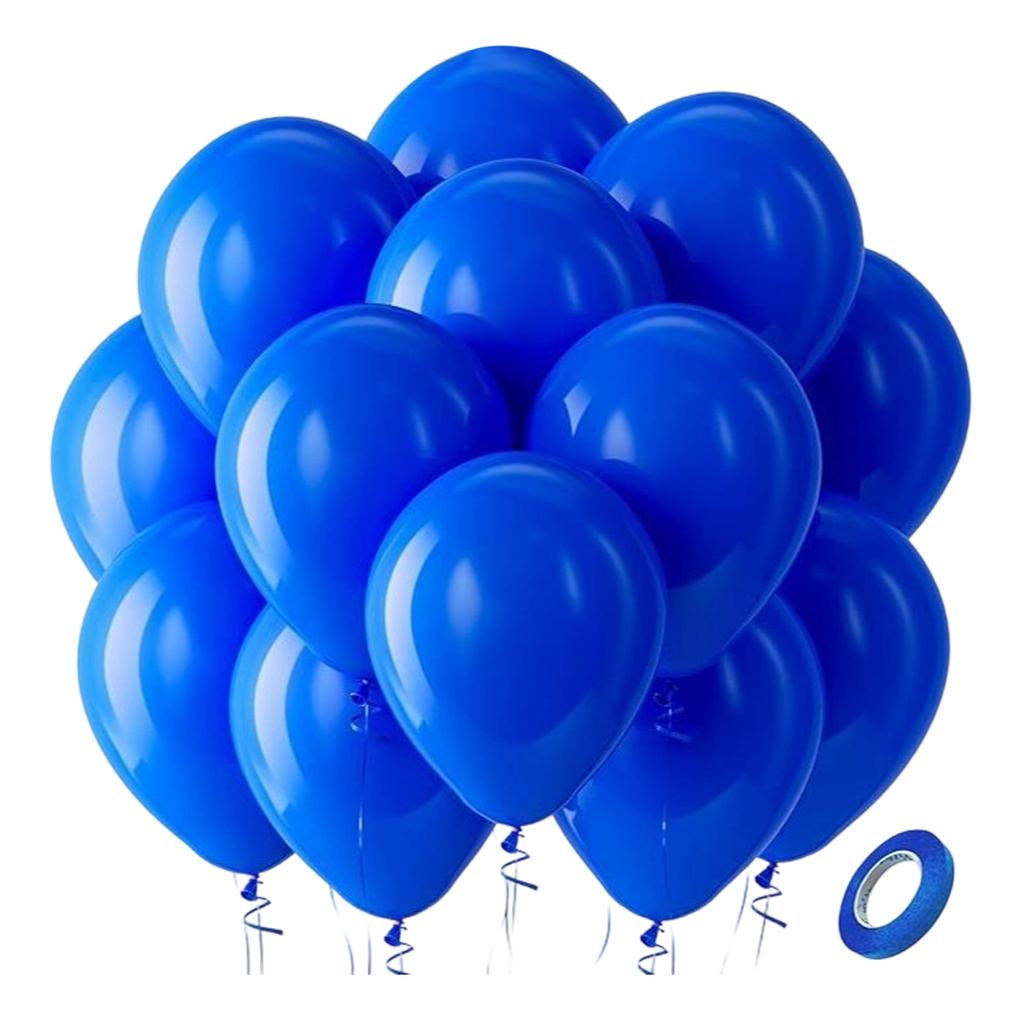 Latex Balloons, 100 Balloons Per Pack, 12-inch Round Helium Balloons, Brightly Colored, Suitable For Birthday And Party Decorations.(Sending Ribbons)