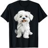 Funny Maltese Dog Graphic Pet T Shirts Unisex Women Pure Cotton Humor Streetwear Tee Shirt Short Sleeve Unisex Loose Clothing