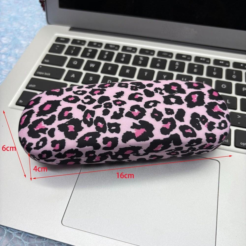 Luxury Design Spectacle Storage Holder Leopard Print Glasses Box Eyeglasses Case For Women