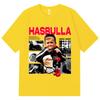Hasbulla Mini Khabib Koszulki Graficzne Trend Mody High Street Koszulki z Krótkim Rękawem Unisex Unisex Casual Luźne Koszulka 100% Bawełna