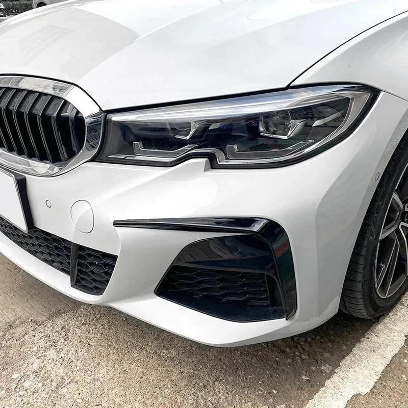 För BMW G20 G21 G28 318i 320i 325i 330i 330d 330e M Sport - Främre Canards Stötfångare Läpp Dimljus Trim Karosskit Bil Styling