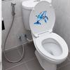Glow In The Dark Dolphin Toilet Stickers, Waterproof PVC Bathroom Wall Decals, Self-Adhesive Kids Toilet Seat Decor, Removable Luminous Bathroom