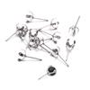 50pcs Stainless Steel Earring Stud Round Blank 4 Claws Ear Post for 6/8/10mm Pearl Rhinestone Crystal Bead DIY Jewelry Finding