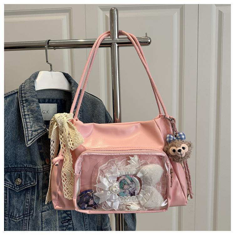 Trendy osobnost roztomilá bolestivá taška velká kapacita nová průhledná crossbody taška přes rameno tote bag ženy