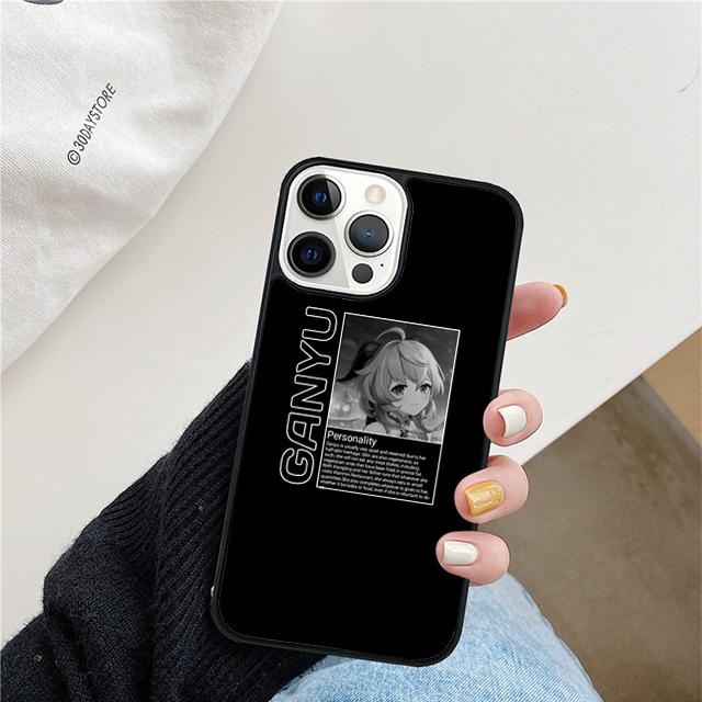 Ganyu Genshin Impact Phone Case For iPhone 17 Air 15 16e Cover 11 13 14 Pro Max 12 Plus Max Fundas