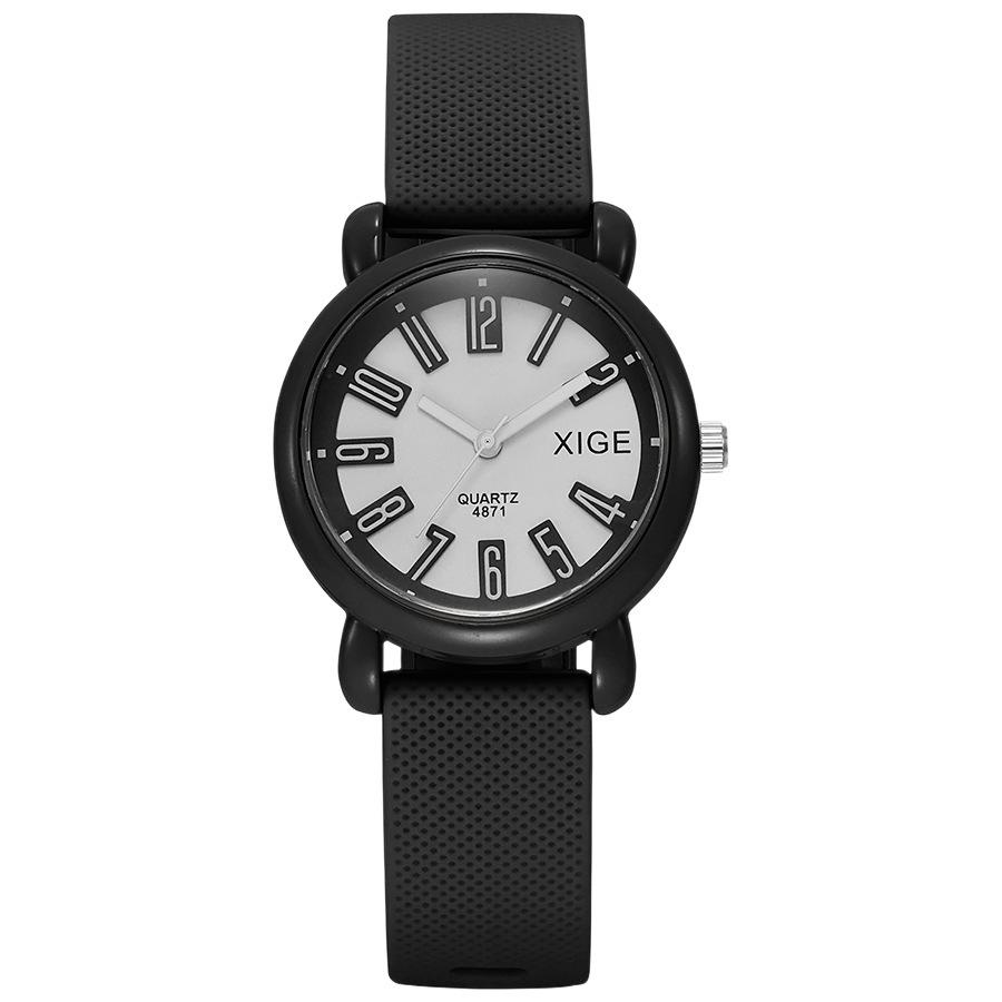 Candy Color Silicone Strap Waterproof Women'S Watch Student Watch Dopamine Color Matching Quartz Watch