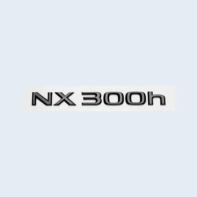 Glossy Black ABS Letters NX200 NX300 NX200t NX300h HYBRID Emblem For Lexus Car Trunk Logo Sticker Badge Accessories