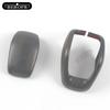 2 PCS Styling ABS Gear Shifter Shift Lever Knob Stick Handball Head Cover For Toyota HARRIER  Carbon fibre Peach wood grain