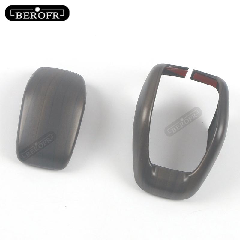 2 PCS Styling ABS Gear Shifter Shift Lever Knob Stick Handball Head Cover For Toyota HARRIER Carbon fibre Peach wood grain