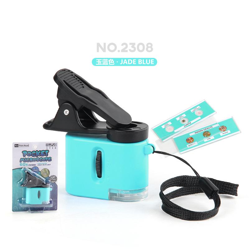 Supply Children'S Mini Palm Microscope Toys Primary School Students Science And Education Laboratory Microscope With Mobile Phone Clip