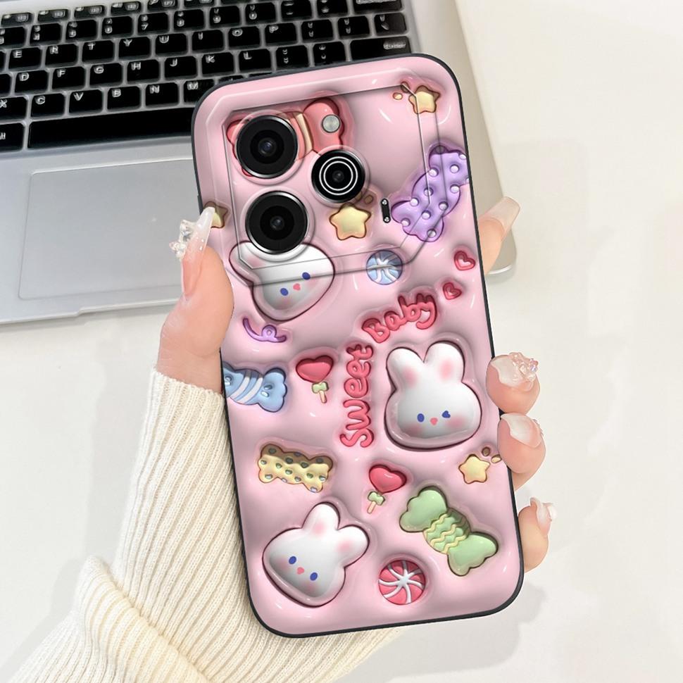 Phone Shell For Tecno Pova 6 Pro 5G Case LI9 Cute Animals Cases Soft Silicone TPU For Pova 6 Pova6 Pro Protector Cover 6.78"