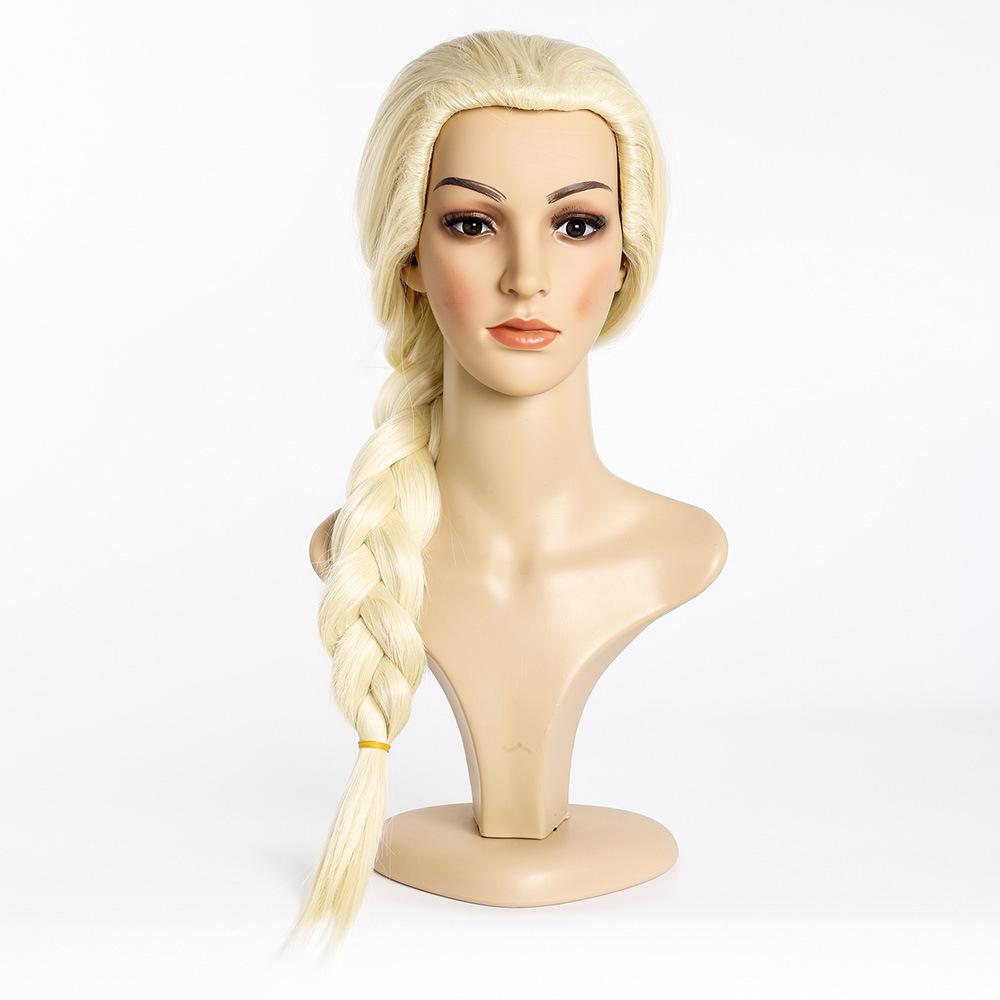 Frozen Adventure Elsa Cosplay Wig with Braids
