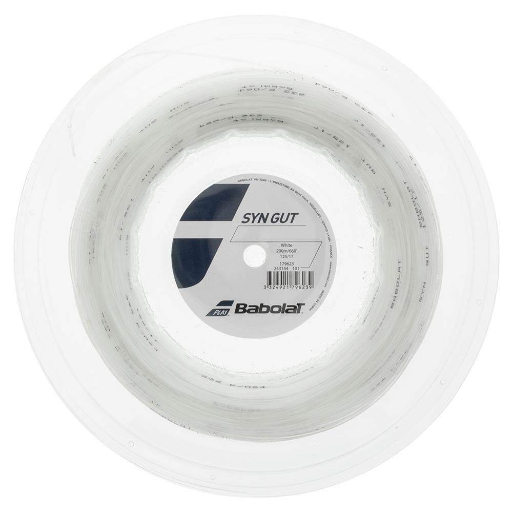 

Теннисная струна Babolat SYN GUT белая длина 200 м калибр 243144 1,3 мм