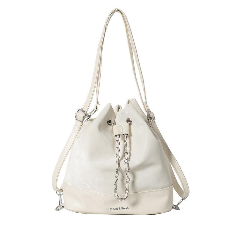 Schicke Kettenschultertasche für Damen Trendige Eimerform Mode 2024 Neue Kollektion