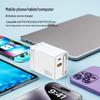 80W GaN Fast Charger, A+C Dual-Port, Compatible with Android and Apple Devices.