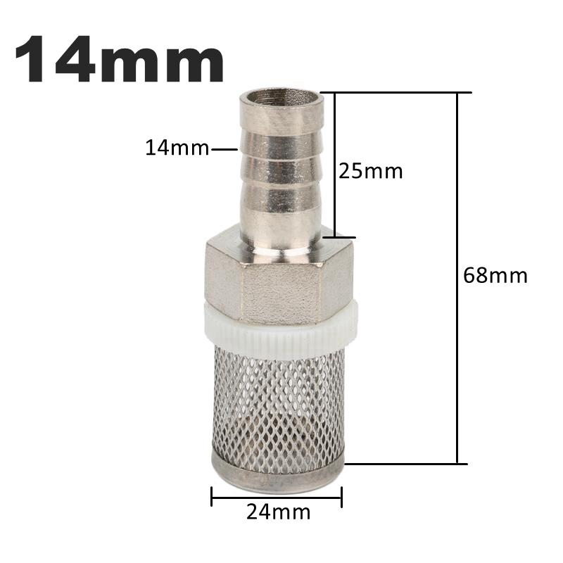 8~20mm Hose Filter Stainless Steel Mesh Strainer Filter Irrigation Car Washing Aquarium Fish Tank Water Pump Filtering