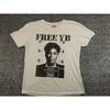 Never Broke Again T-Shirt Mens Large White Free YB Mugshot Graphic Tee Unisex T-Shirt