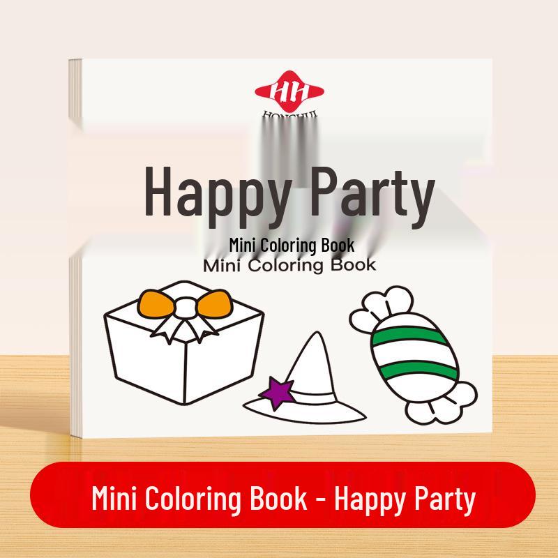 Convenient Mini Coloring Book for Kindergarten Kids: Doodling & Watercolor Fun