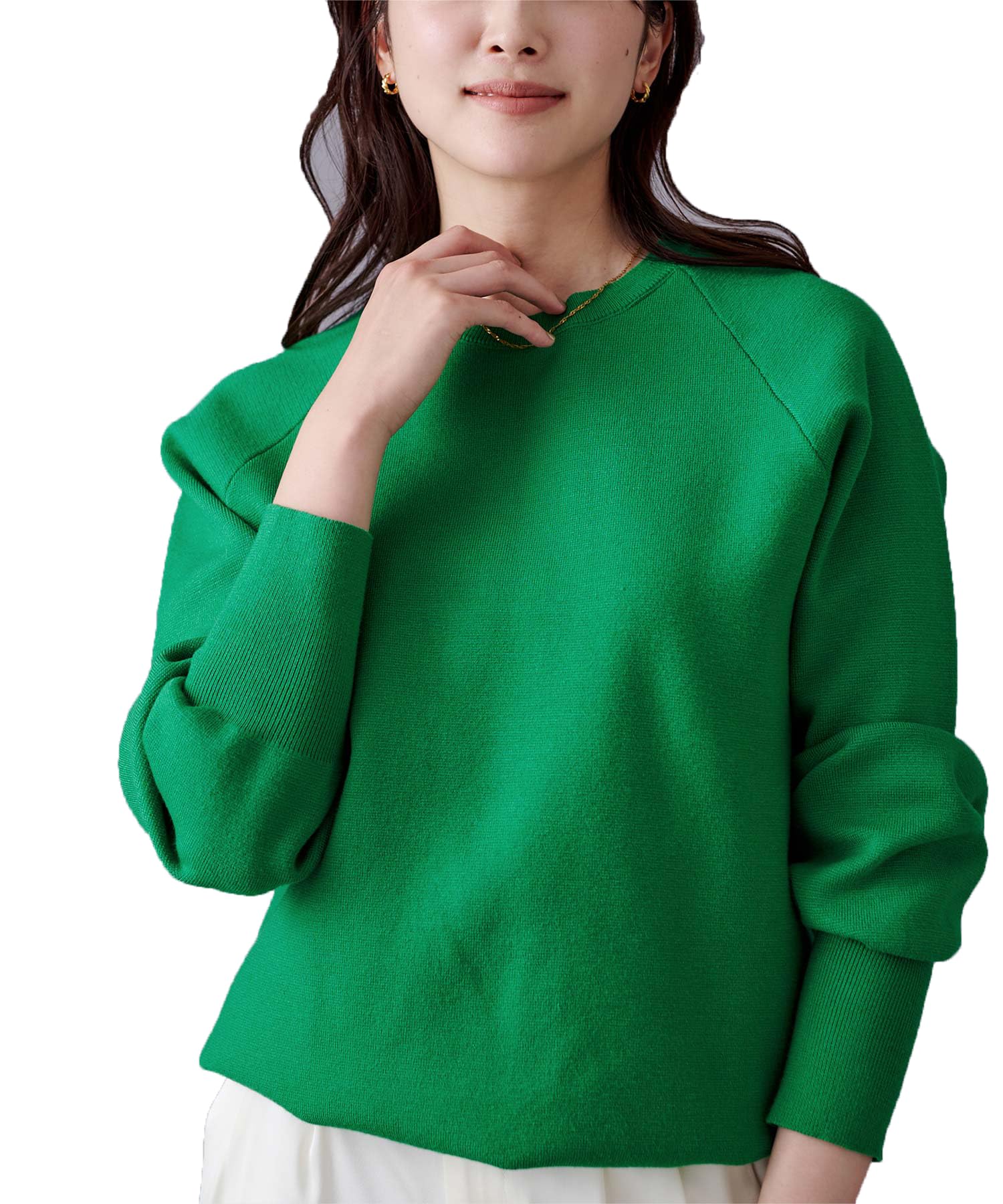 

Yours BYXU0932 Green Women s Sweat-Like Knit, Small, зелёный