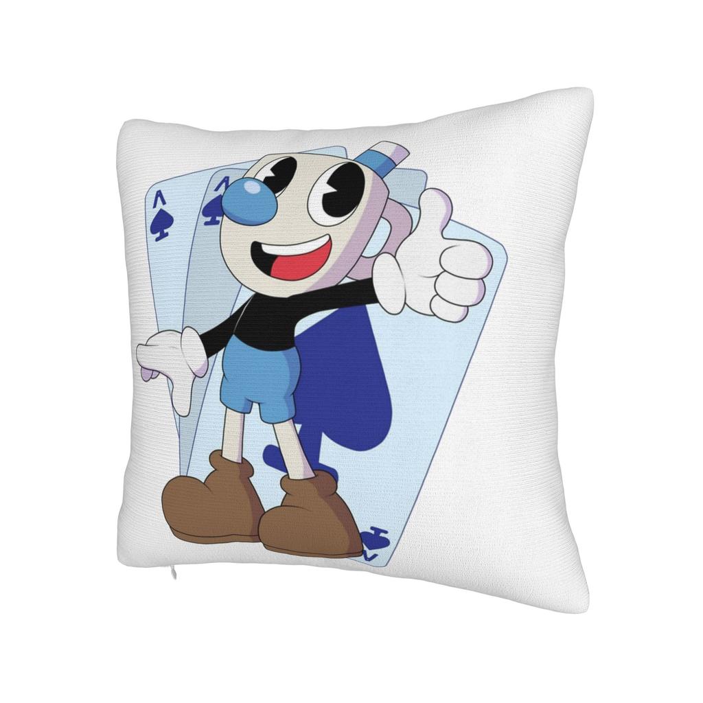 Cupheads And Mugmans Cartoon Pillowcase Soft Cushion Cover Decor Throw Pillow Case Cover Home Square