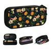 Kawaii Peanuts Halloween Snoopy Woodstock Pencil Case for Boy Girl Big Capacity Pumpkins Pencil Bag School Supplies