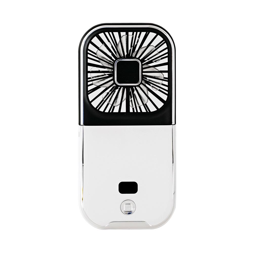 Foldable Neck Hanging Mini USB Fan: Portable Handheld and Desktop Stand Fan.
