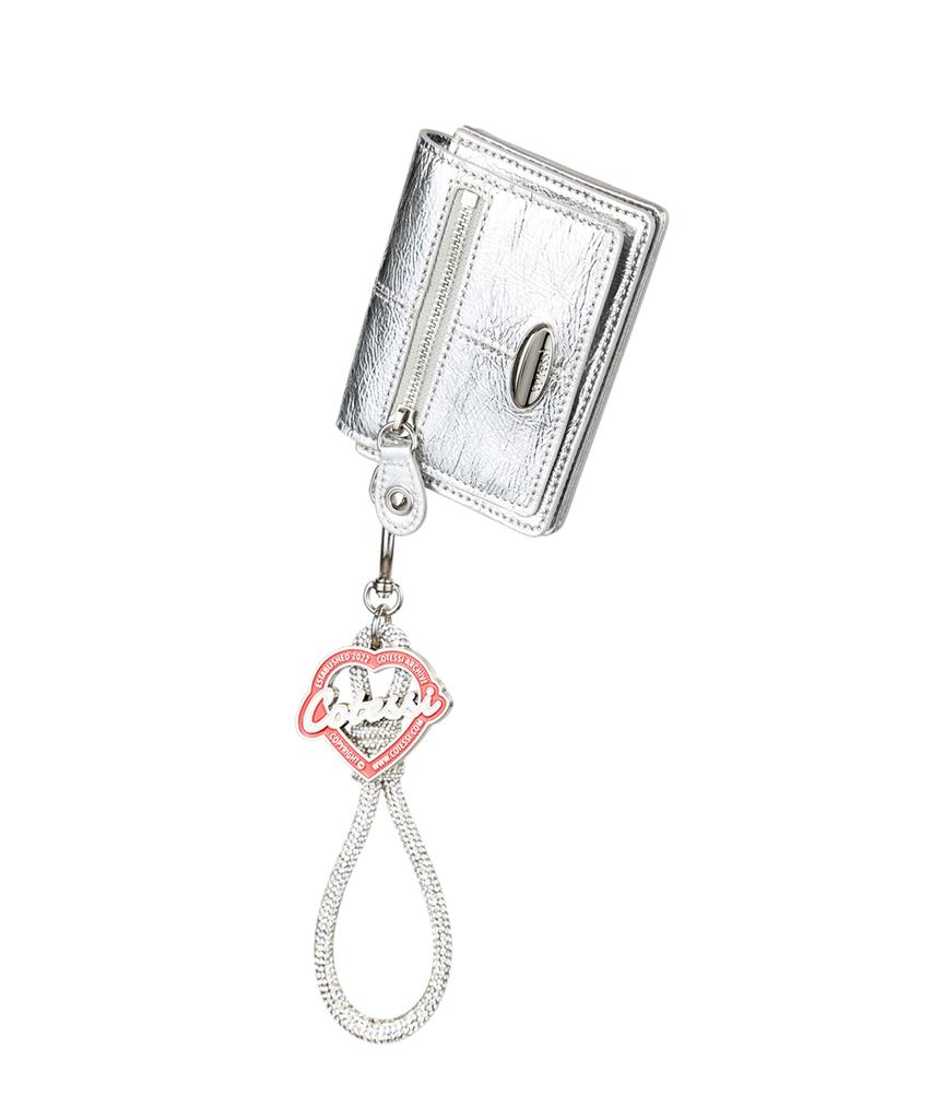 Cotessi Triple Card Wallet, Silver