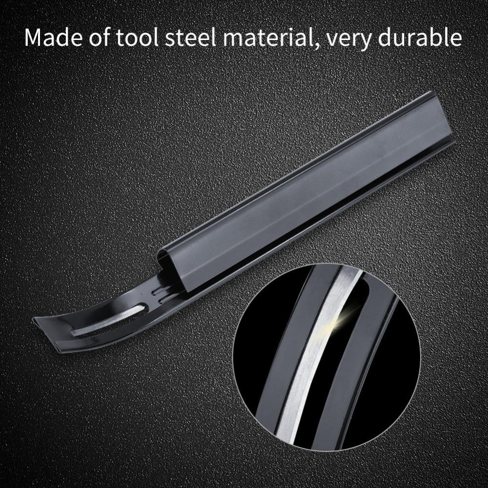 Practical Curved Blade Leather Skiving Tool Sharp Edge Durable Leather Thinning Tool Manual Use Handmade Skiving Tool Diy Making