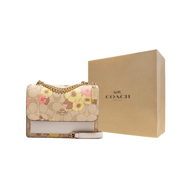 New COACH Klare Cow Leather Shoulder Bag Crossbody Bag Small Size Women's Khaki CH255-IMOT4