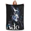 Ado WORLD TOUR Hibana Plush Throw Blanket for Couch Chair Sofa Bed Custom Quality Flannel Bedspread for Boys Girls