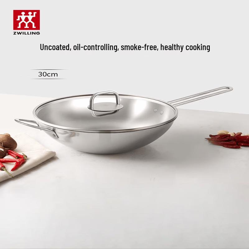 ZWILLING NovaPlus 30cm Stainless Steel Wok