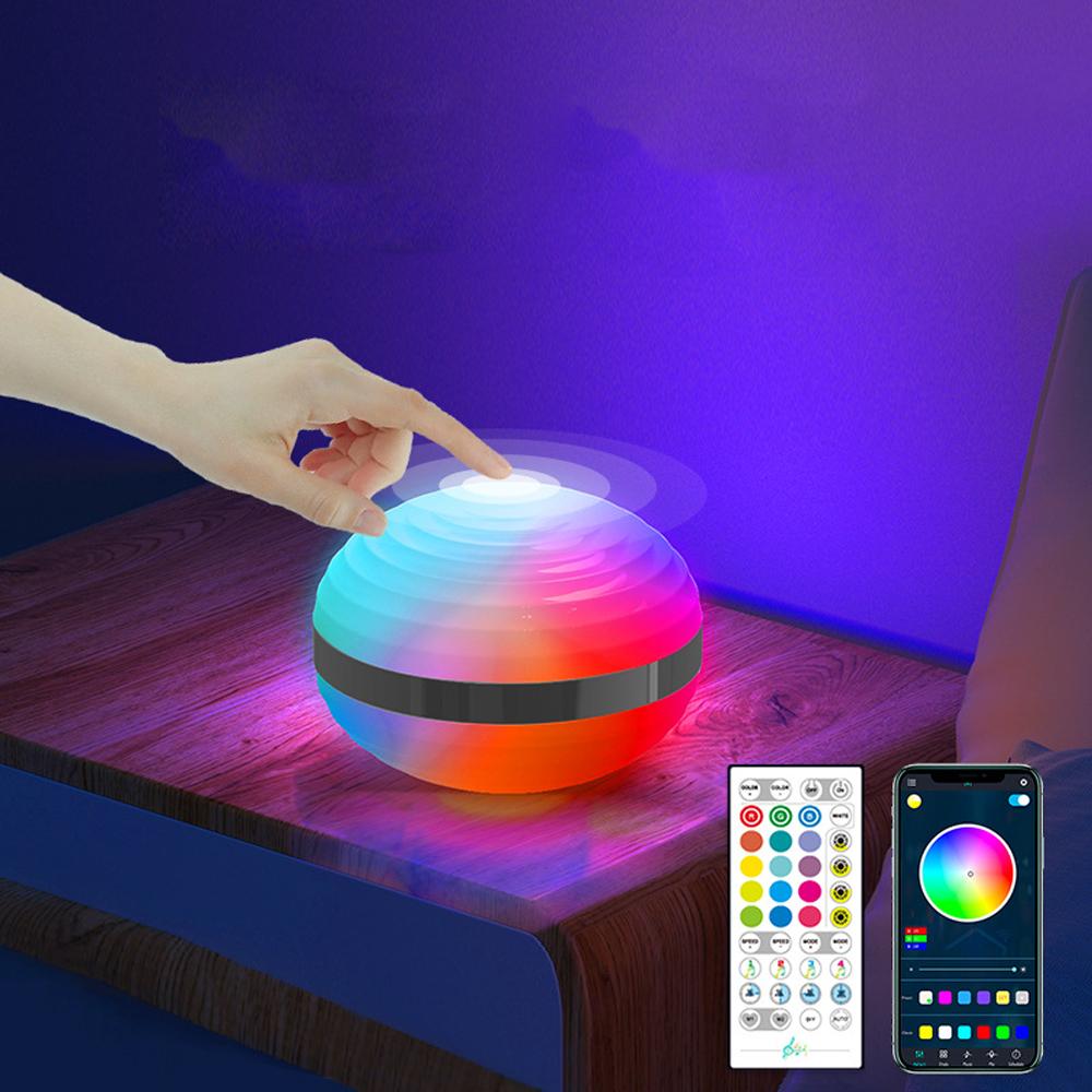 

RGB Bluetooth Touch Сатурн Свет Светодиодный Ночник USB Дистанционное Управление 5 В Музыкальный Ритм Гостиная Спальня Настольный Атмосфера Свет