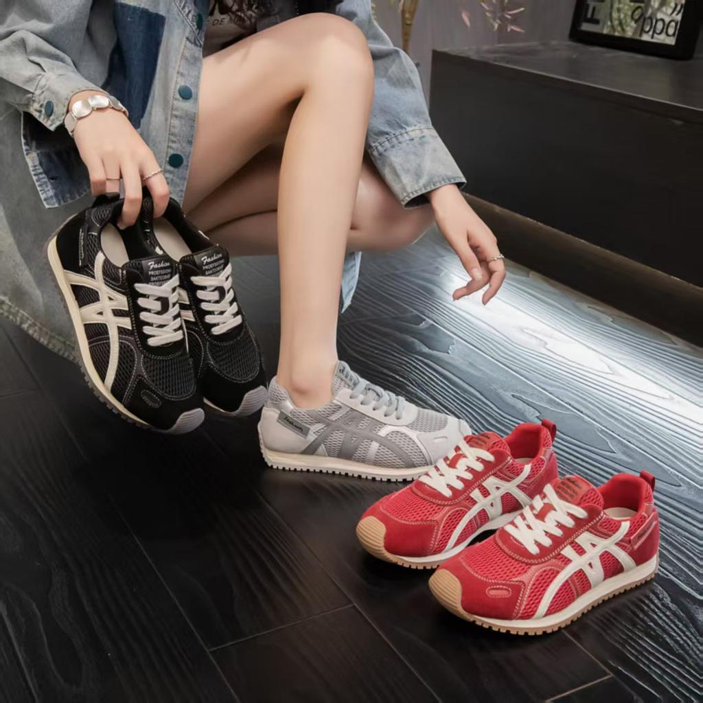 Leather women's little white shoes, new single-net breathable sports and leisure shoes, versatile thick soles