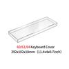 Clear Acrylic Mechanical Keyboard Dust Cover Protector Case For 60 96 98 104/108Key Transparent Anti-Dust Keyboard & Mouse Cover