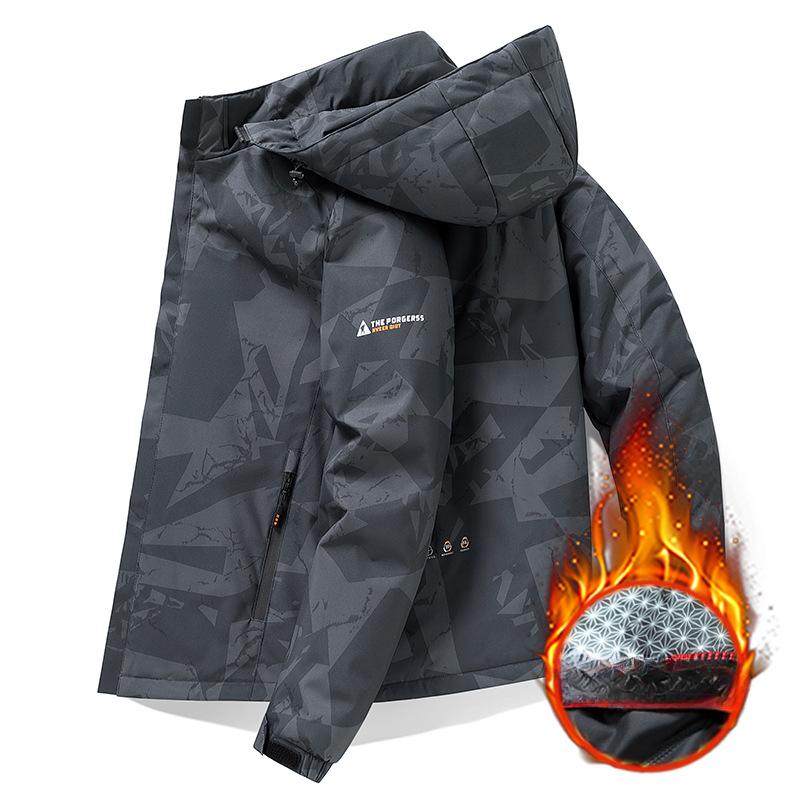 Spring Cotton-padded Clothes for Men and Women with The Same Thickened Jacket, Warm Hooded Winter New Jacket