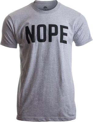 Non | Drôle Bougon Sarcastique Sarcasme Mauvaise Attitude pour Papa Homme Femmes T-Shirt