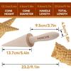 Wood Cone Roller Pizzelle Roller Krumkake Ice Cream Cone Roller Mold Natural Waffle Cone Roller Wooden Mini Waffle Cones Pastry Decorating Baking